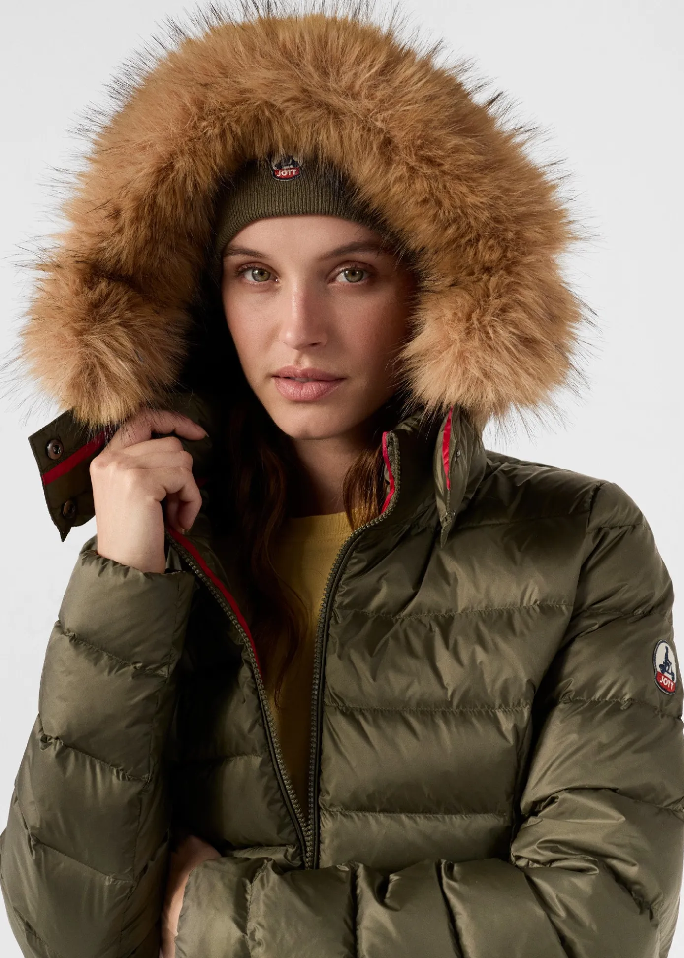 Doudoune mi-longue Grand Froid Army Perle
