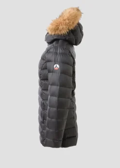 Doudoune mi-longue Grand Froid Noir Perle