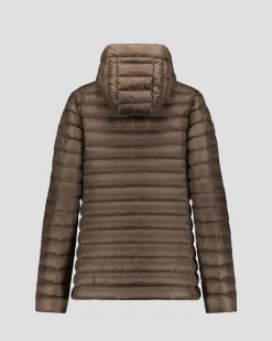 Doudoune mi-longue Taupe Claudie