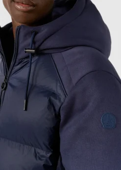 Doudoune puffer bi-matière Marine Thunder