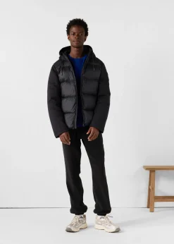 Doudoune puffer bi-matière Noir Thunder