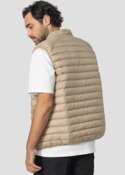 Doudoune sans manches Beige Tom