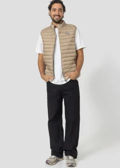 Doudoune sans manches Beige Tom