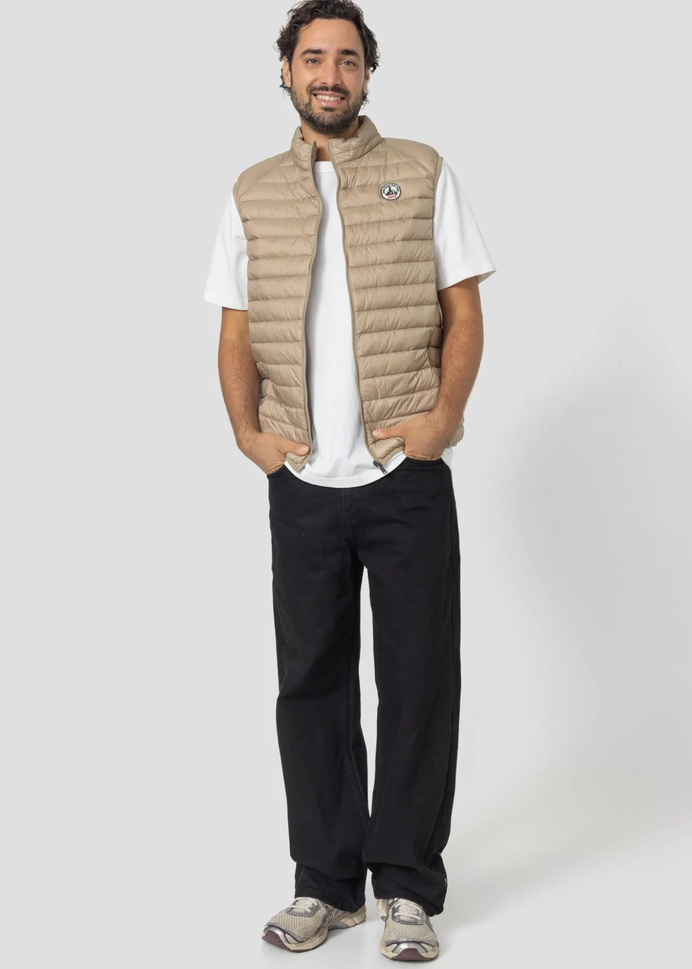 Doudoune sans manches Beige Tom