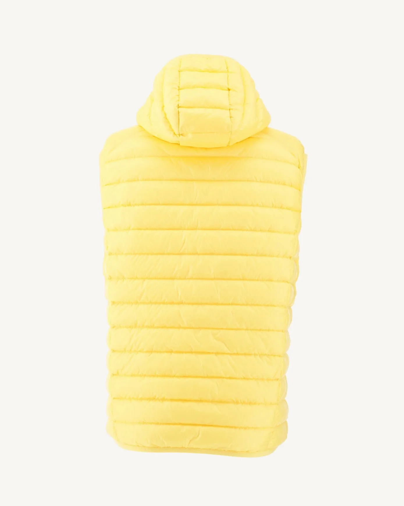 Doudoune sans manches à capuche Jaune clair Pat