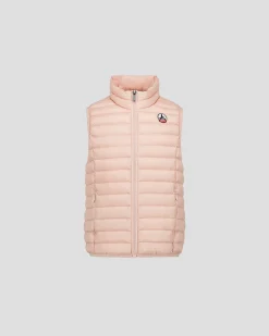 Doudoune sans manches enfant Pêche clair Zoe