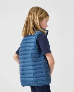 Doudoune sans manches enfant Bleu jeans Zoe