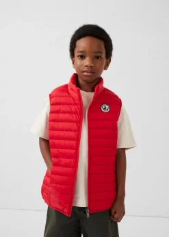 Doudoune sans manches enfant Rouge carmin Zoe