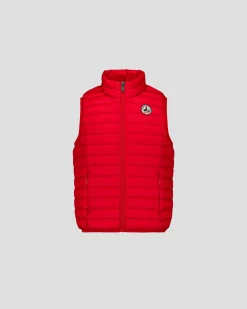 Doudoune sans manches enfant Rouge carmin Zoe