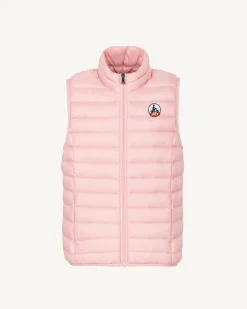 Doudoune sans manches enfant Rose pêche Zoe