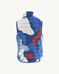 Doudoune sans manches imprimé Camo dark denim enfant Zoe