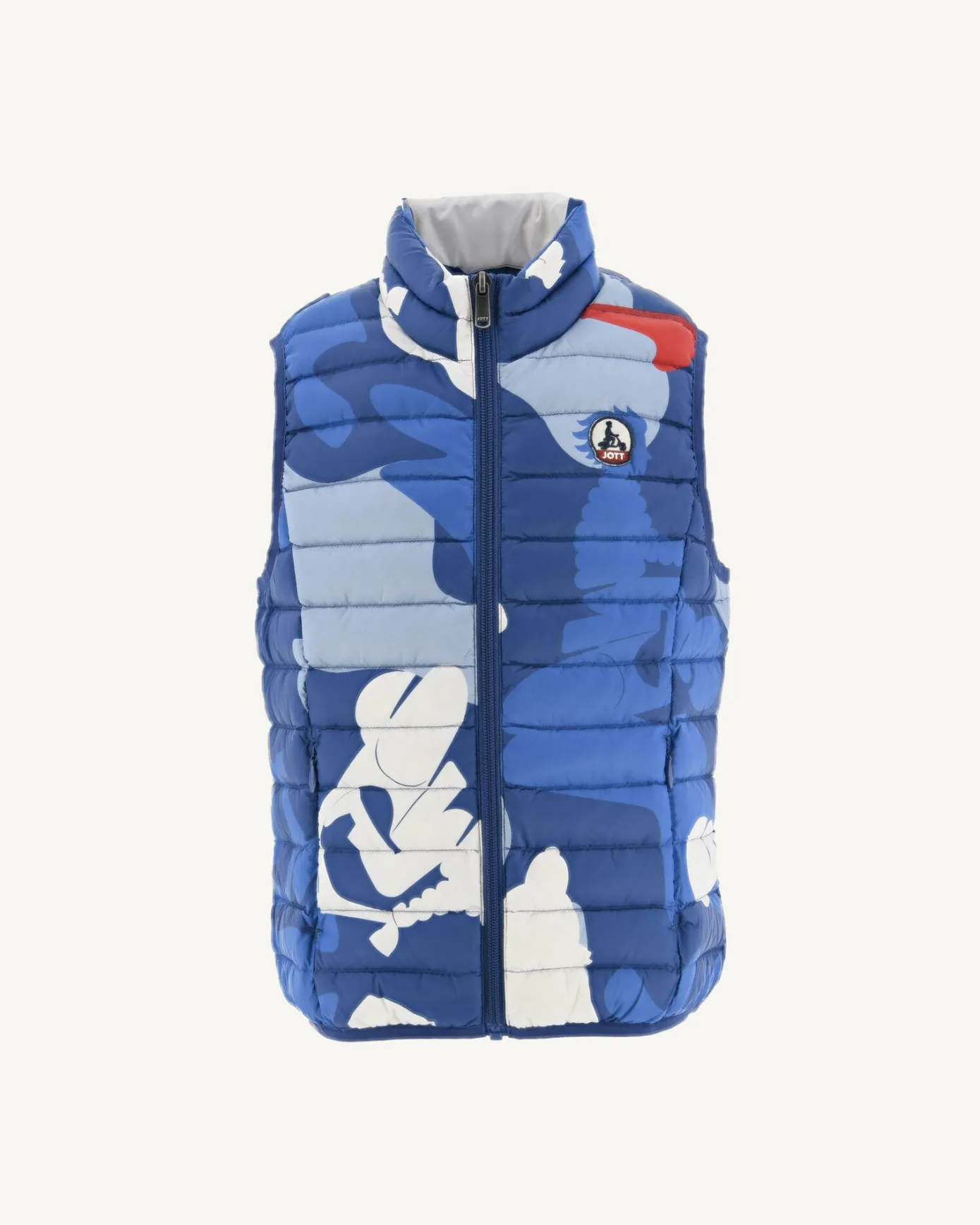 Doudoune sans manches imprimé Camo dark denim enfant Zoe