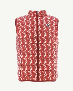 Doudoune sans manches Monogram rouge vif Tom