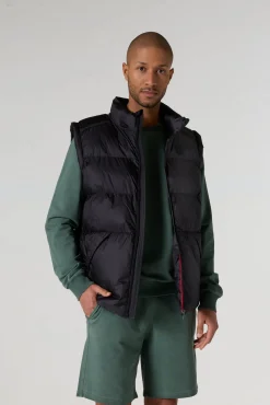 Doudoune sans manches oversize Noir Ezio