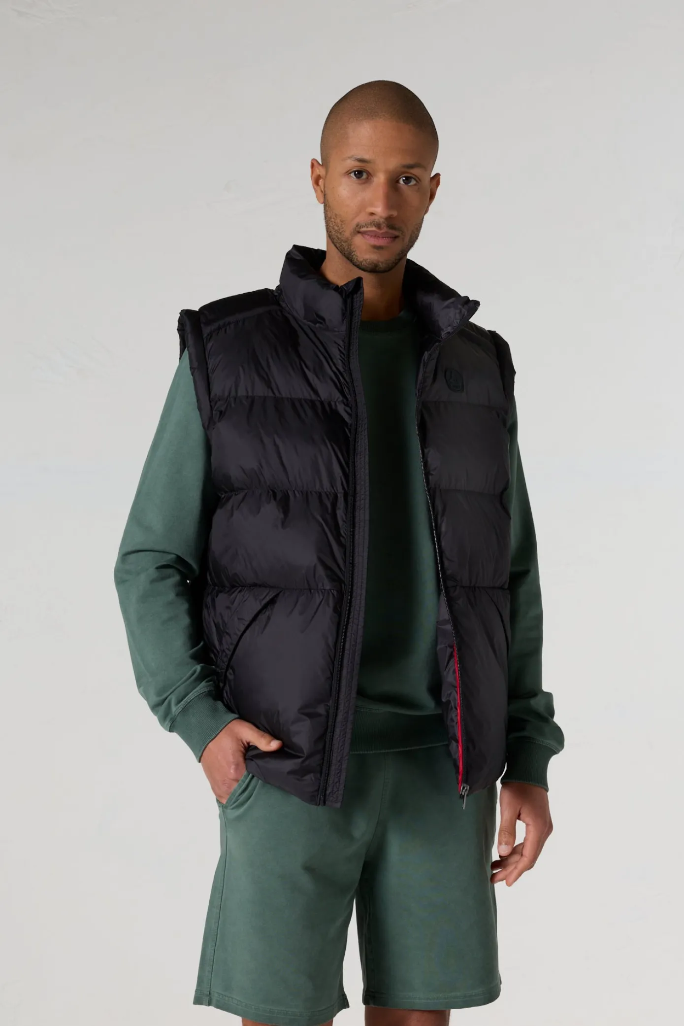 Doudoune sans manches oversize Noir Ezio