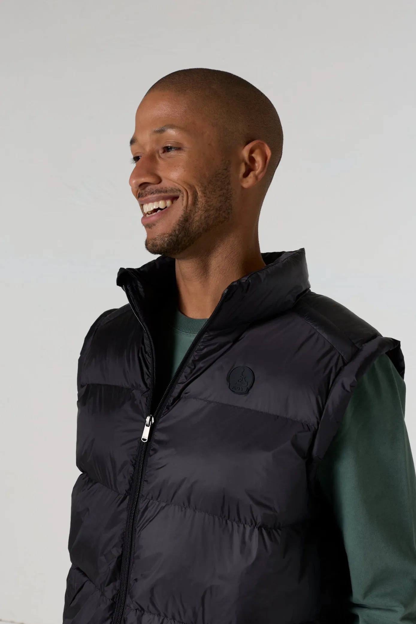 Doudoune sans manches oversize Noir Ezio