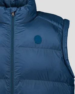 Doudoune sans manches oversize Bleu jeans Ezio