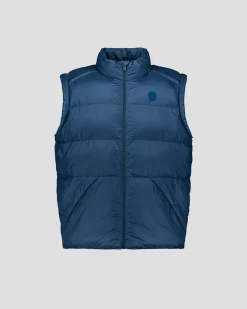 Doudoune sans manches oversize Bleu jeans Ezio