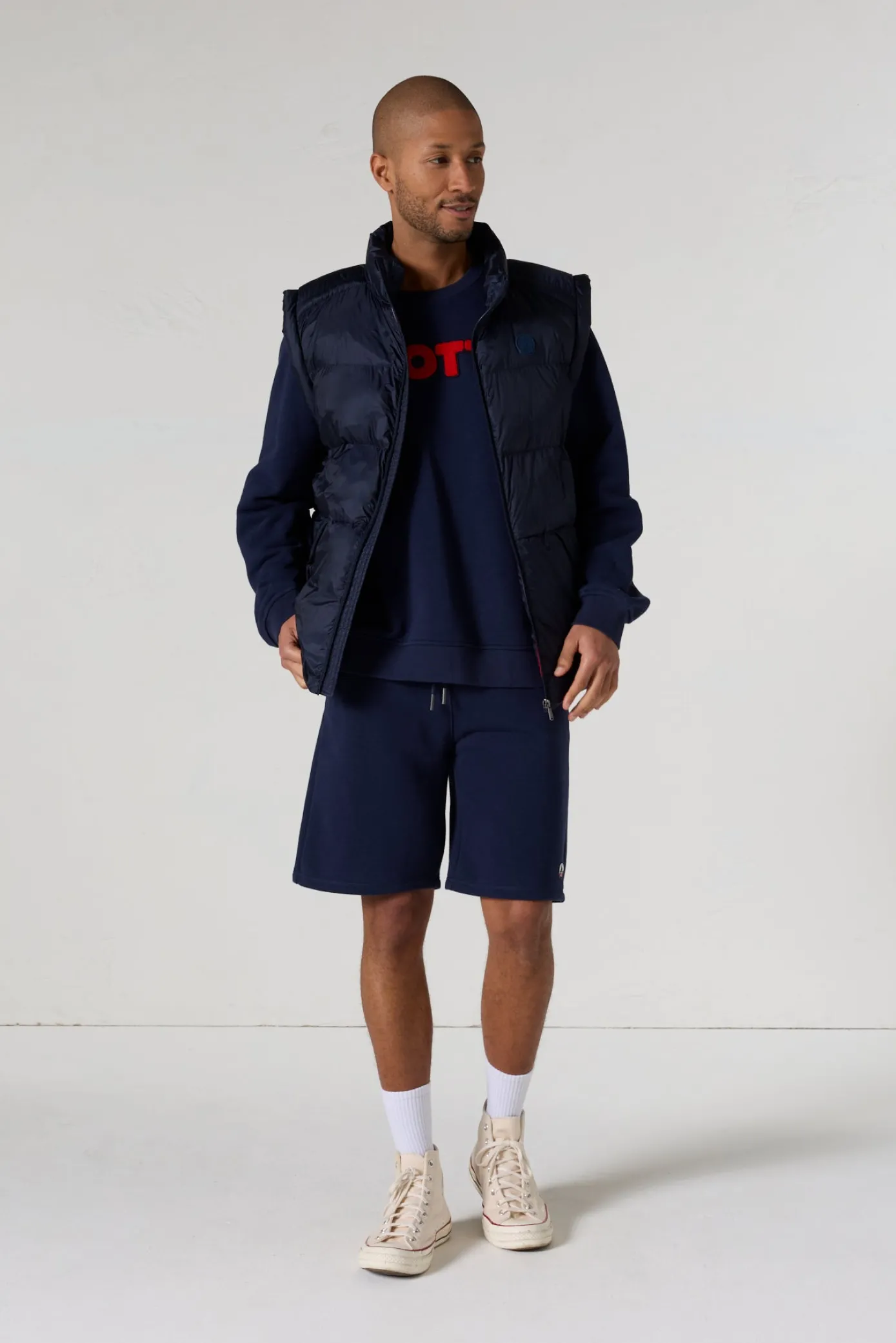 Doudoune sans manches oversize Marine Ezio