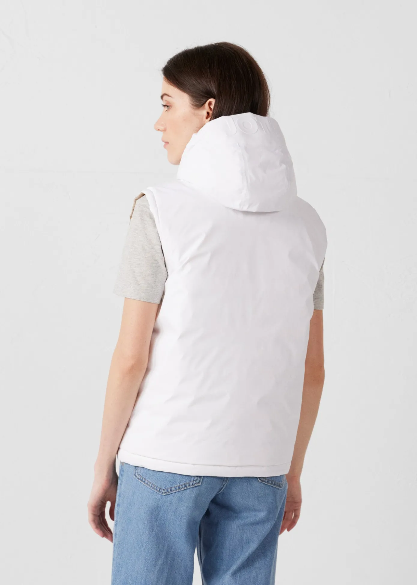 Doudoune sans manches réversible Blanc/Beige Laren