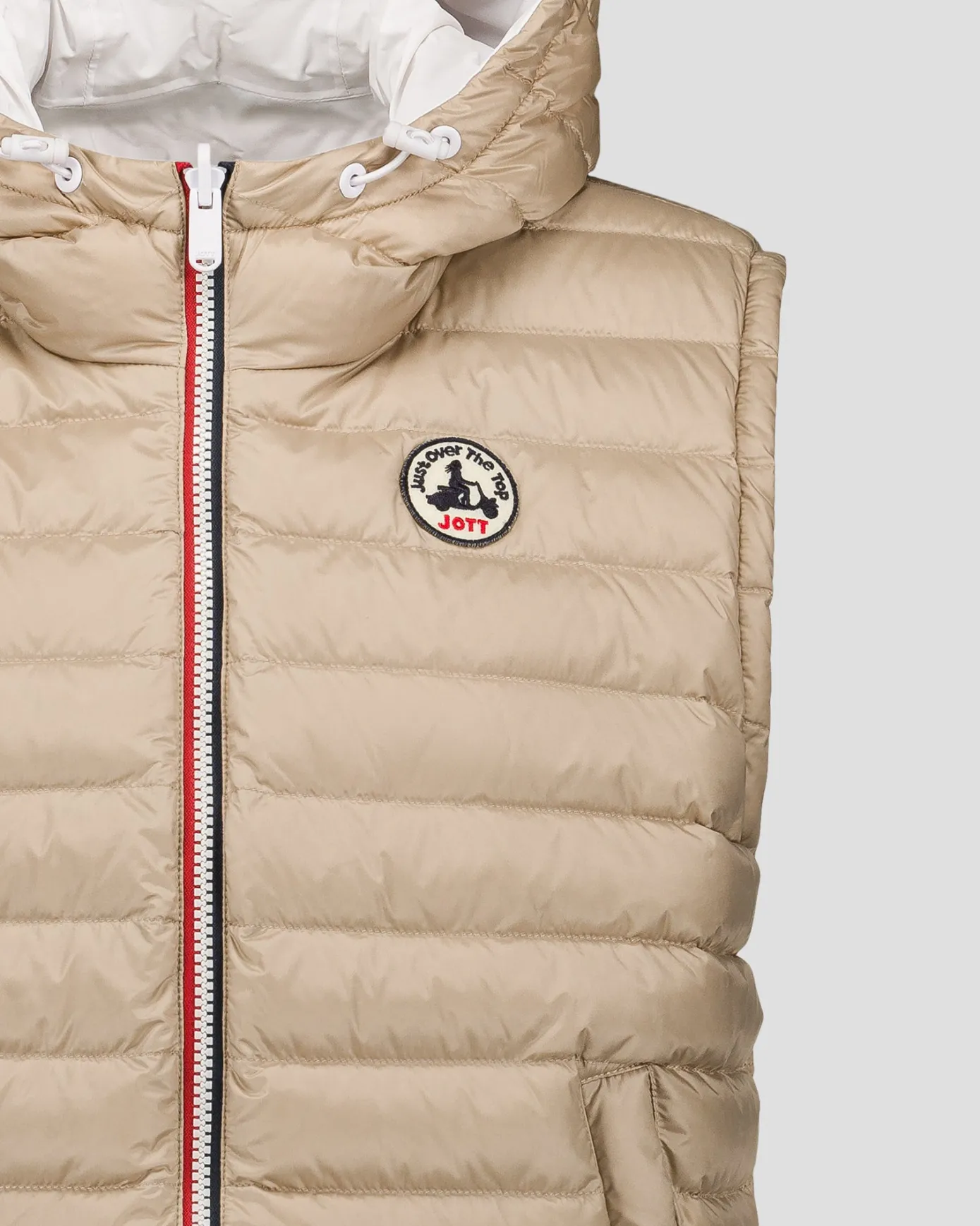 Doudoune sans manches réversible Blanc/Beige Laren