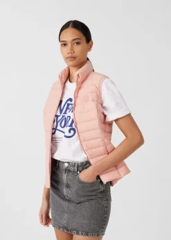 Doudoune sans manches stretch Sable rose Grenada