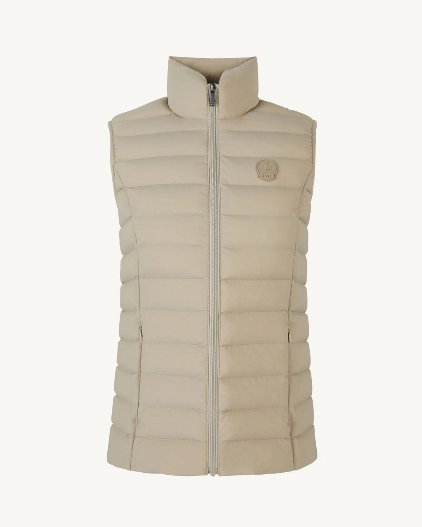 Doudoune sans manches stretch Beige Grenada