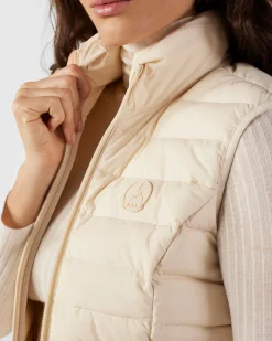 Doudoune sans manches stretch Argile Grenada
