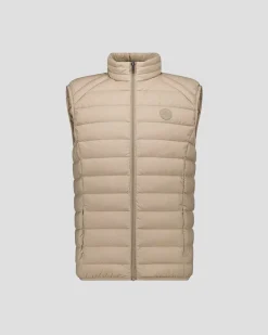 Doudoune sans manches stretch Beige Arafo