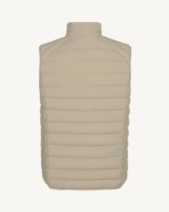 Doudoune sans manches stretch Beige Arafo