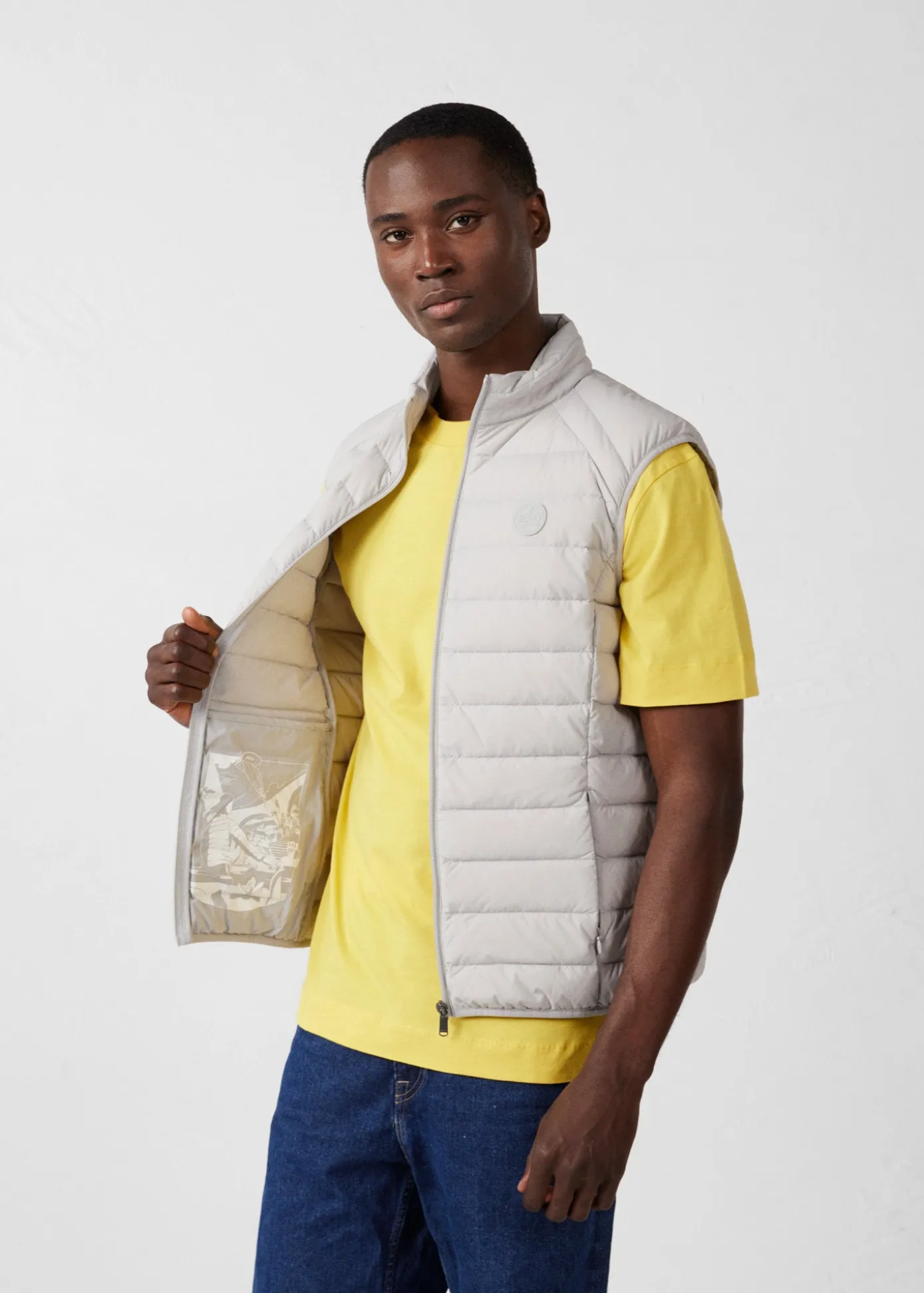 Doudoune sans manches stretch Reflet de mer Arafo