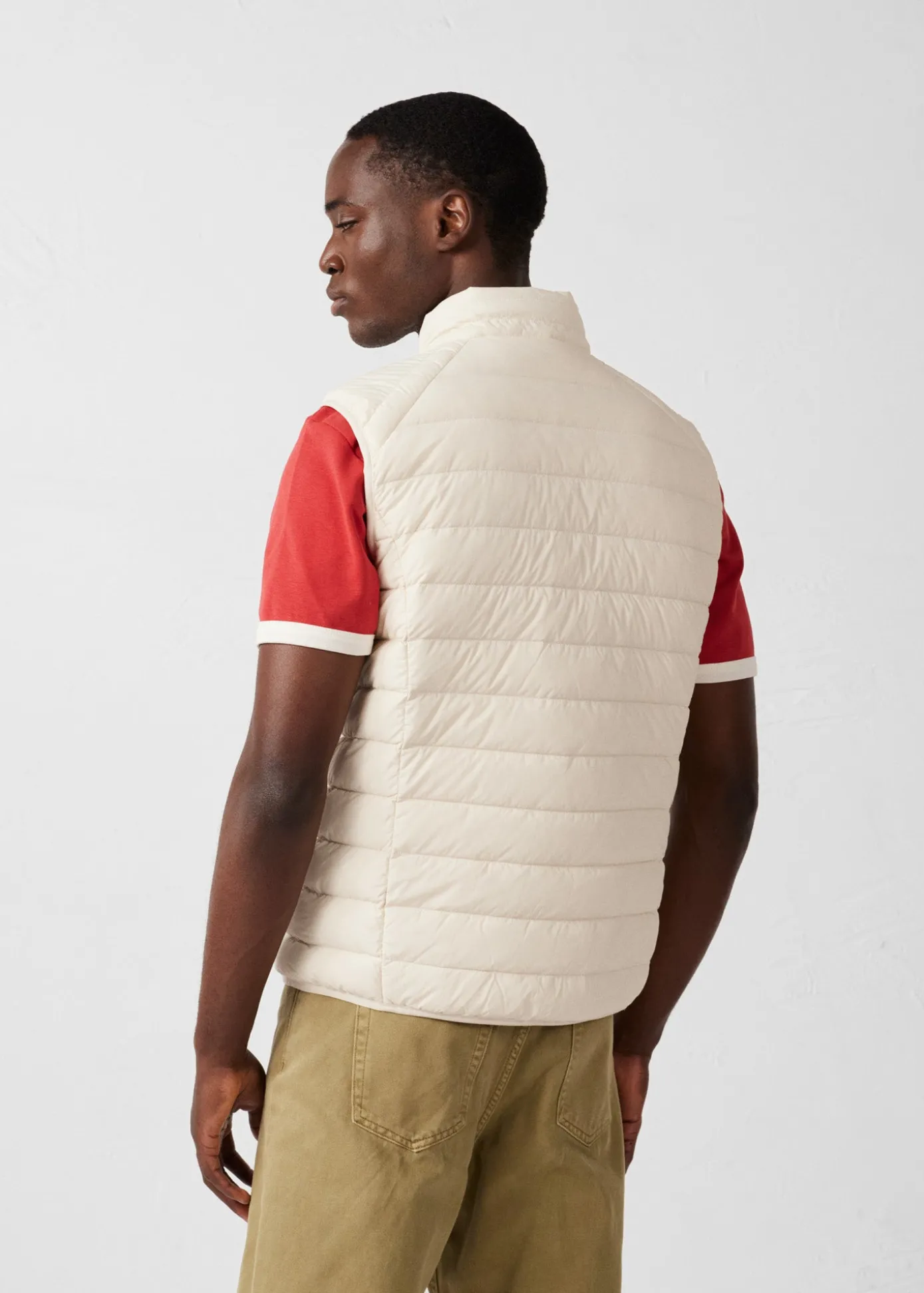 Doudoune sans manches stretch Naturel Arafo