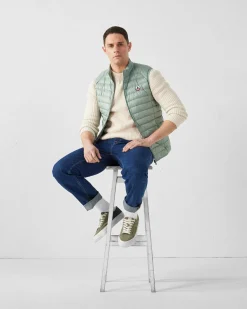 Doudoune sans manches Vert minéral Tom