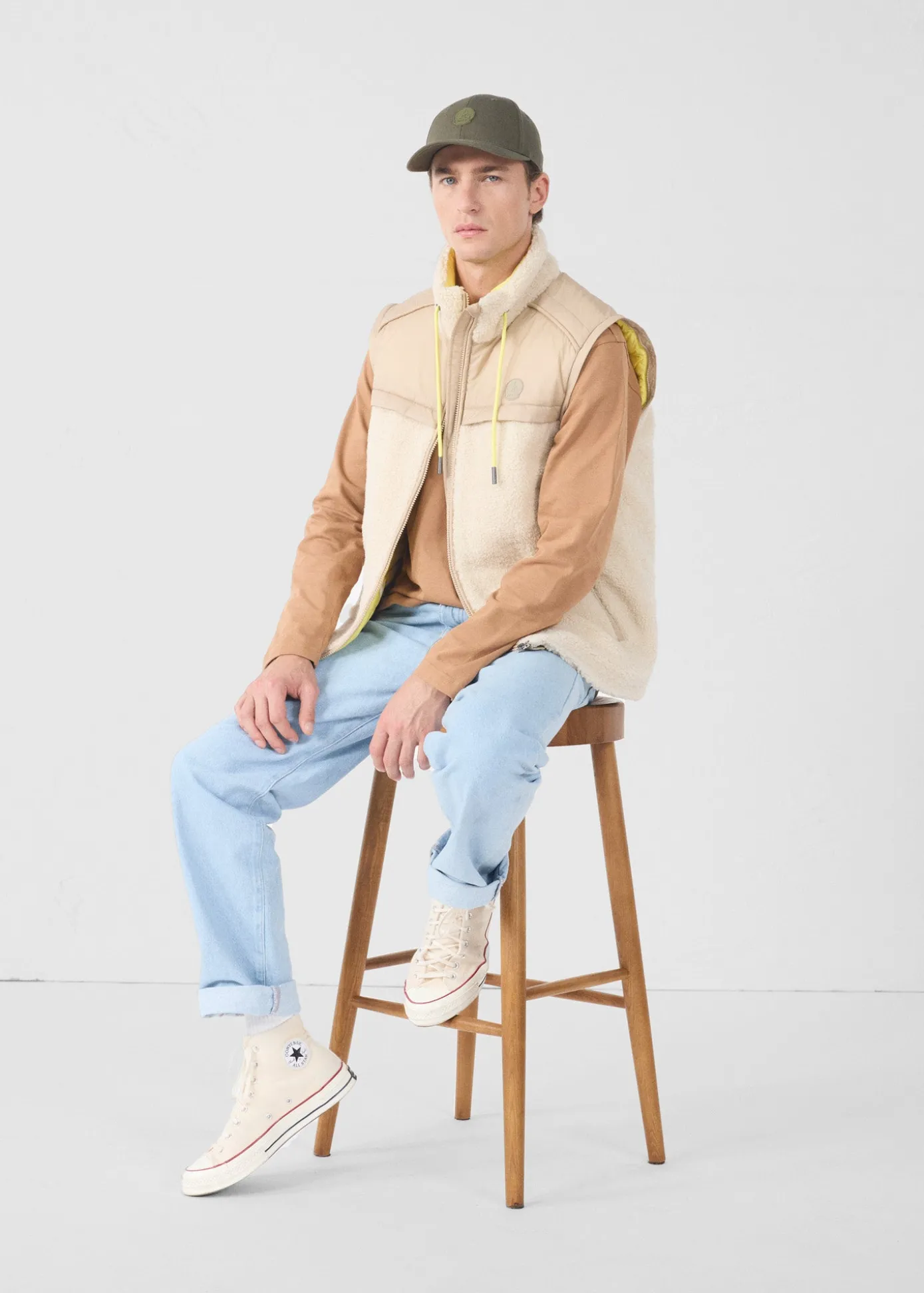 Doudoune sherpa Naturel Oleg