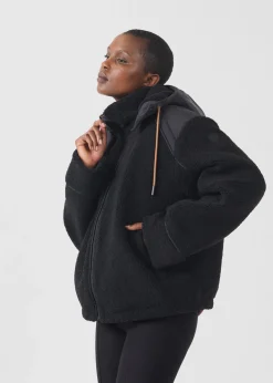 Doudoune sherpa Noir Ivana