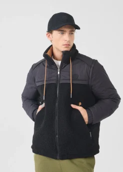 Doudoune sherpa Noir Oleg