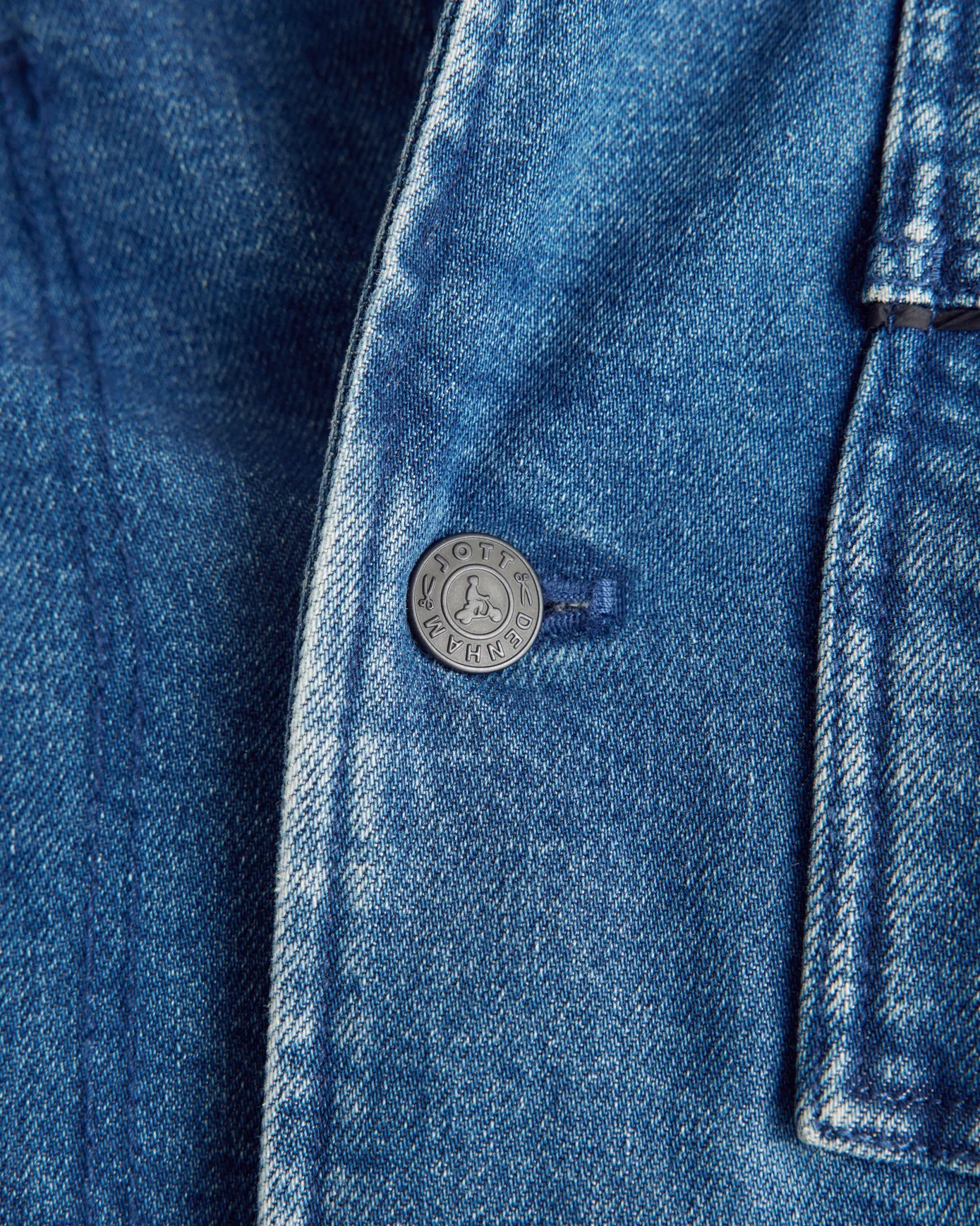Doudoune surchemise Dark denim jeans Travail Worker JOTT x DENHAM