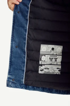 Doudoune surchemise Dark denim jeans Travail Worker JOTT x DENHAM