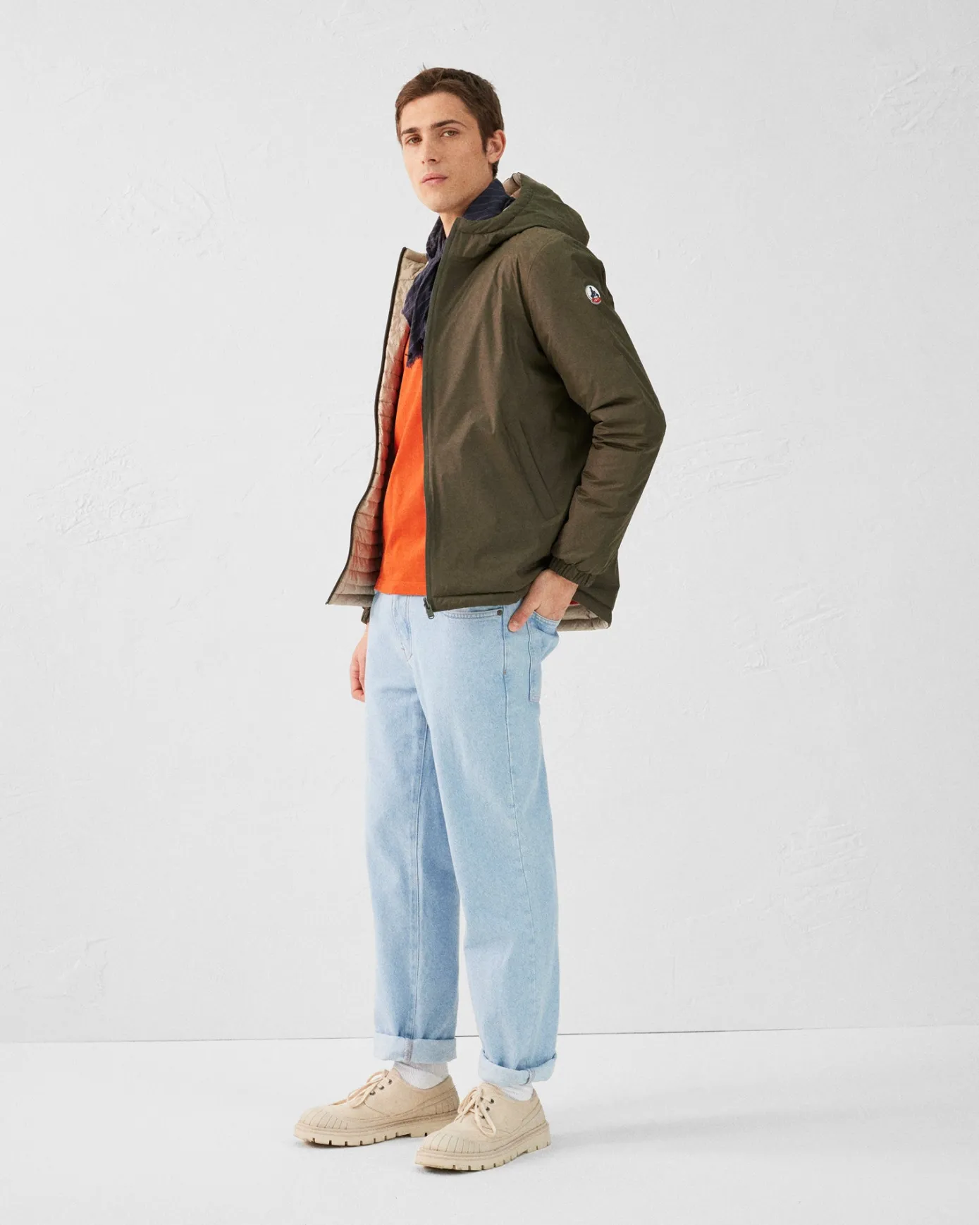 Doudoune ultralégère réversibles Army/Beige Chicago 2.0