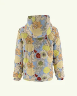Doudoune Ultralight réversible à capuche Ecru/Bohemian bleu enfant Rosso