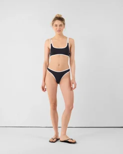 Haut de maillot de bain brassière Noir Maeva top