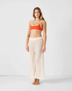 Haut de maillot de bain brassière Rouge feu Maeva top
