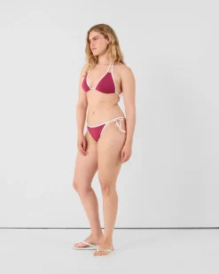 Haut de maillot de bain triangle Prune Maddie top