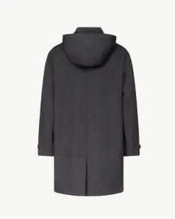 Imperméable à capuche amovible Noir Athenes 2.0