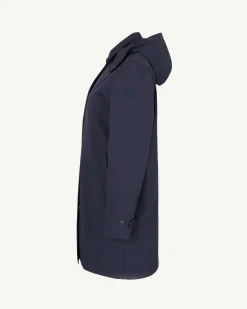 Imperméable à capuche amovible Marine Corinthe