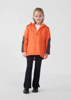Imperméable enfant à capuche sherpa Rouge feu Lag sherpa