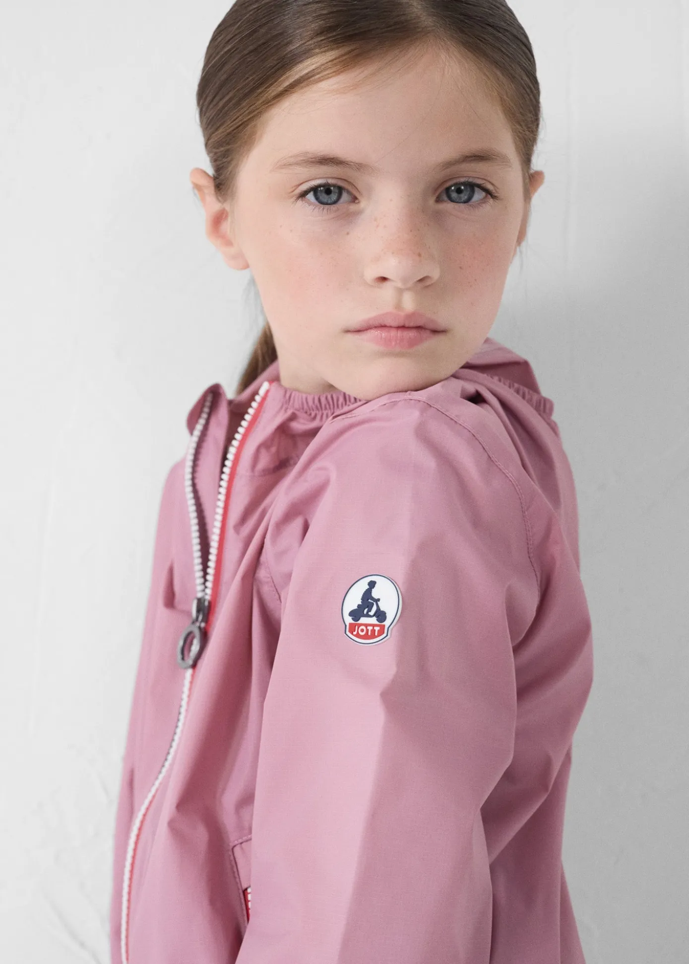 Imperméable enfant paquetable Rose antique Corrie