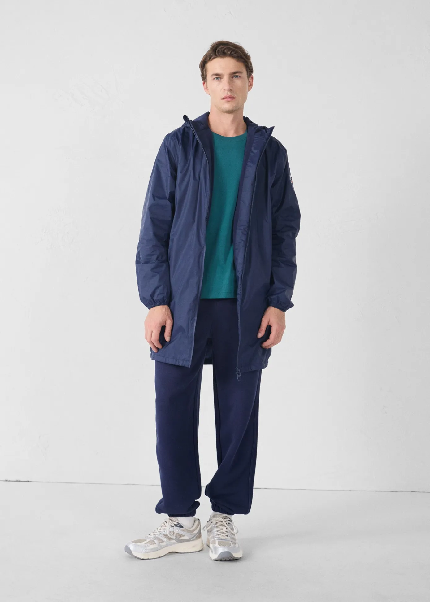 Imperméable long doublé polaire Marine Oban Polar