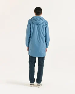 Imperméable long doublé polaire Bleu délavé Oban Polar