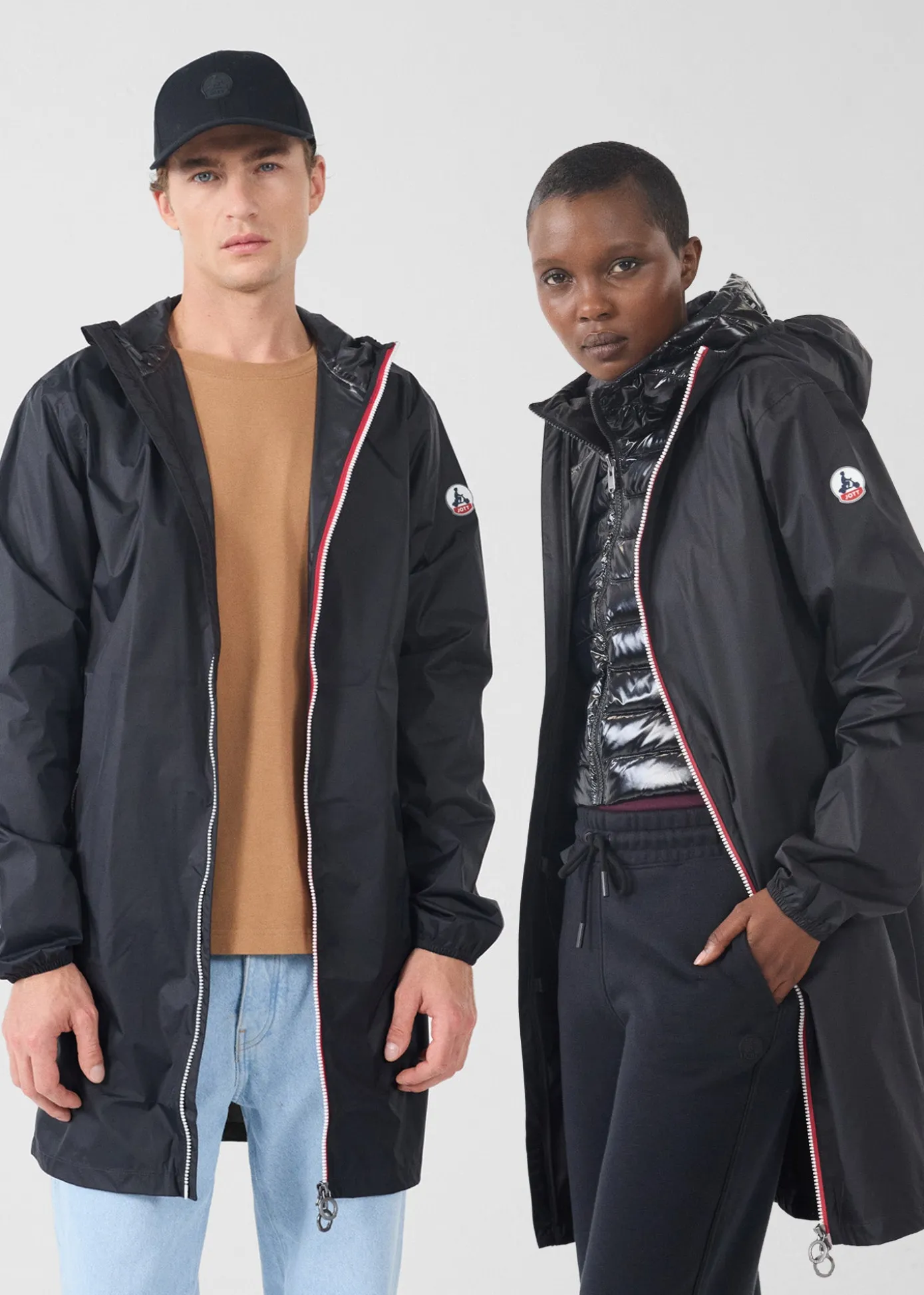 Imperméable long Noir Skye